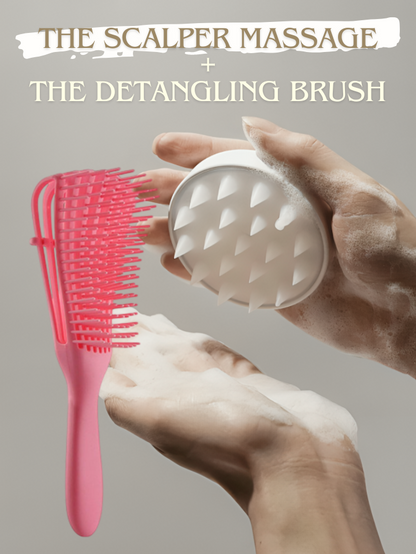 The Scalp Massager + Detangling Brush